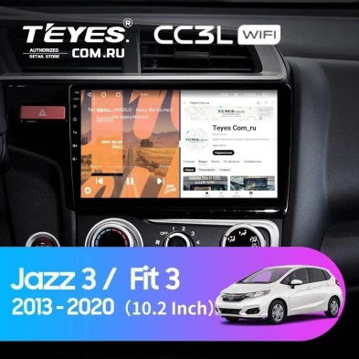 Штатная магнитола Teyes CC3L WiFi 2/32 Honda Jazz 3 (2013-2020) Тип-B