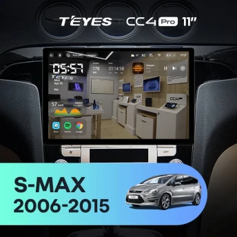 Штатная магнитола Teyes CC4 Pro 8/128 Ford S-MAX (2006-2015) F2 (11")