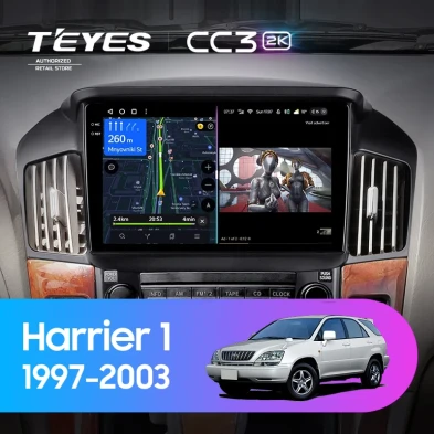 Штатная магнитола Teyes CC3 2K 4/64 Toyota Harrier 1 (XU10) (1997-2003) F1