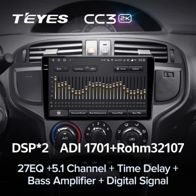 Штатная магнитола Teyes CC3 2K 4/32 Hyundai Matrix (2001-2010)