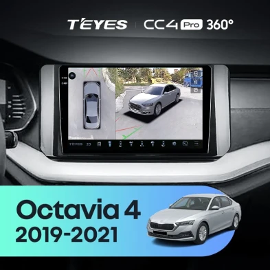 Штатная магнитола Teyes CC4 Pro 360 12/256 Skoda Octavia 4 A8 (2019-2021)