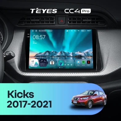 Штатная магнитола Teyes CC4 Pro 12/256 Nissan Kicks P15 (2017-2021)