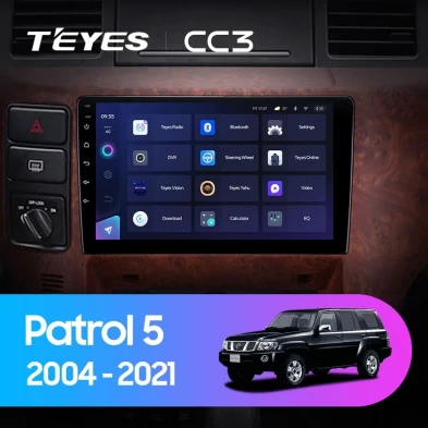 Штатная магнитола Teyes CC3 4/32 Nissan Patrol V 5 Y61 (2004-2021) F3